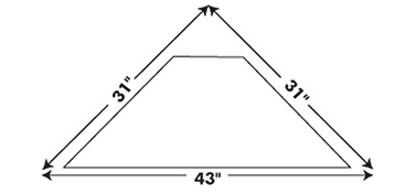 Corner Hutch Dimensions.