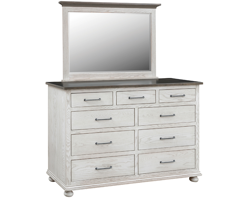 Hickory Grove Double Dresser with mirror.