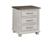 Hickory Grove 3 Drawer Nightstand.