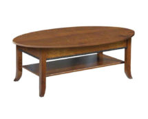 Cranberry Oval Coffee Table.