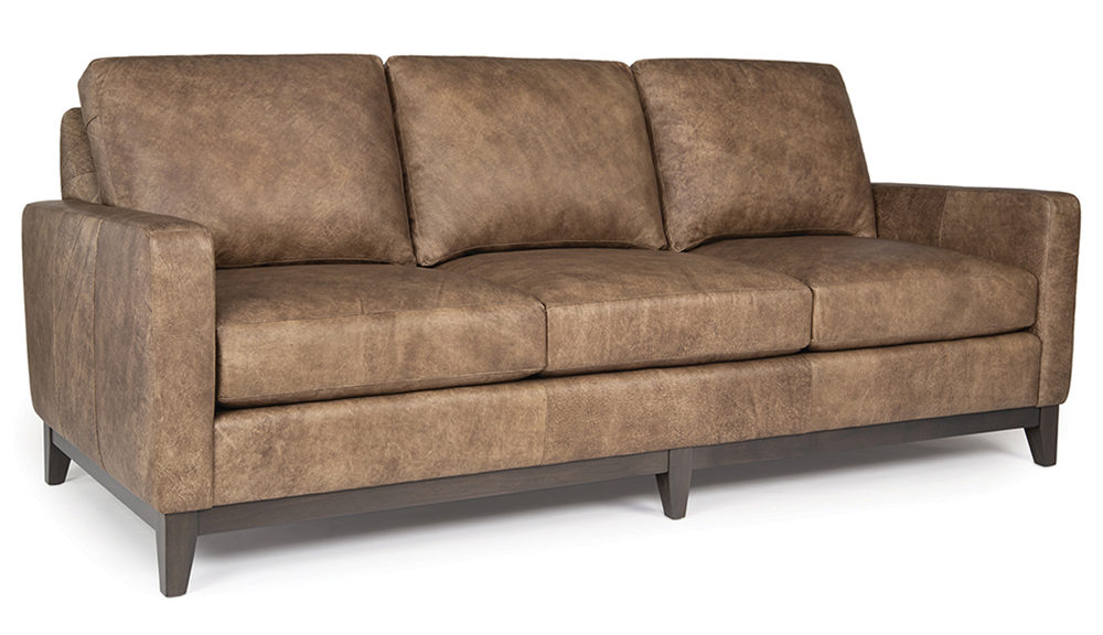 Smith Brother's 232 Style Leather Sofa.