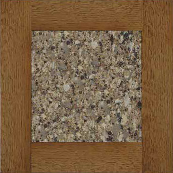 Y & T Woodcraft Cambria Quartz Color Sample, Canterbury w/ QSWO OCS-113 Trim.