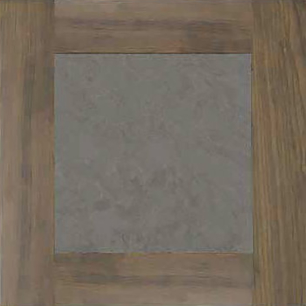 Y & T Woodcraft Cambria Quartz Color Sample, Carrick w/ Cherry OCS-121 Trim.