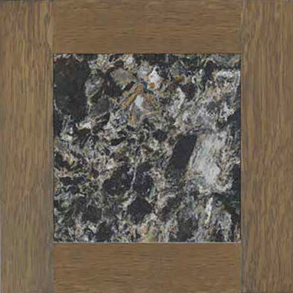 Y & T Woodcraft Cambria Quartz Color Sample, Hollinsbrook w/ QSWO OCS-121 Trim.