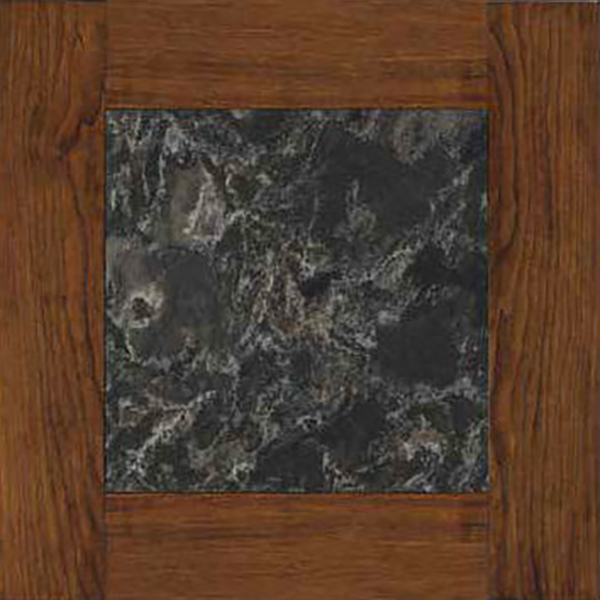 Y & T Woodcraft Cambria Quartz Color Sample, Laneshaw w/ Cherry OCS-113 Trim.