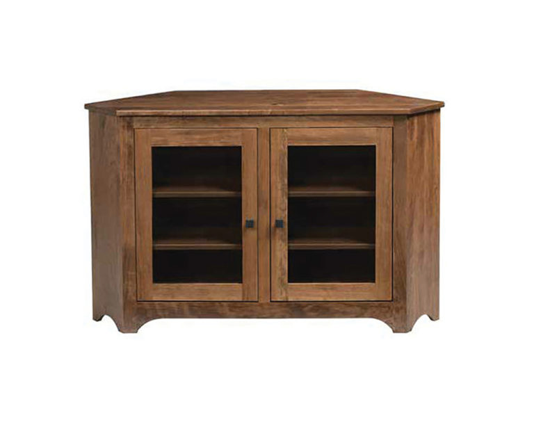 Woodland Small Corner TV Stand Green Acres Home Furnishings
