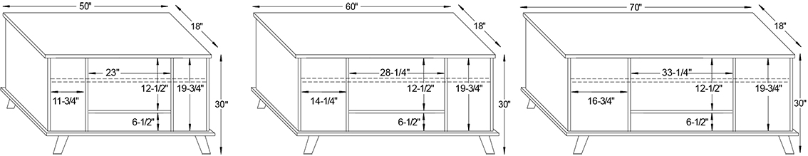 Y & t Madison 1 Drawer TV Stand Dimensions.