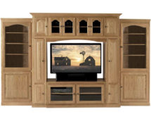 Riverview Entertainment Center w/ Bookcases.