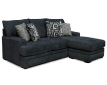 TCU Luca Fabric Sofa with Floating Ottoman Chaise.