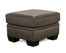 TCU Monroe Leather Ottoman.