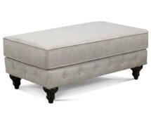 TCU Rondell Fabric Ottoman.