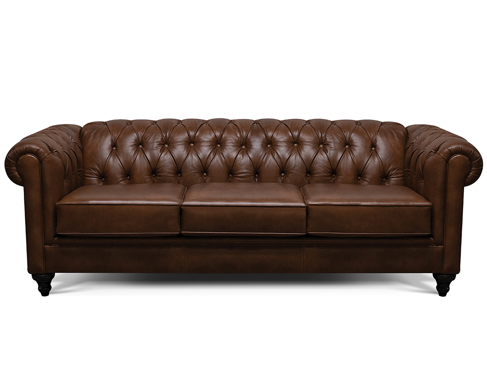 TCU Brooks Leather Sofa.