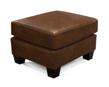 TCU Salem Leather Ottoman.