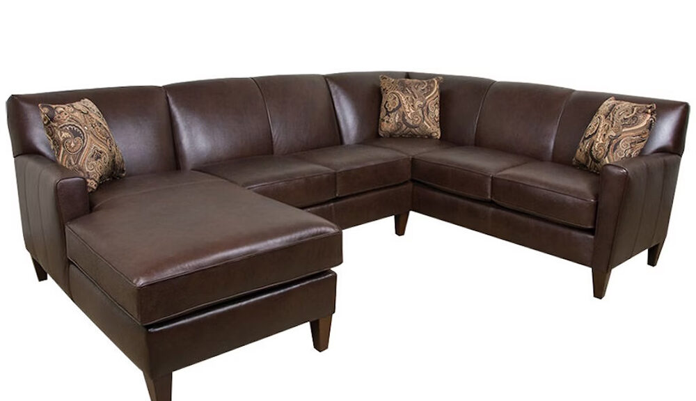 TCU Collegedale Leather Sectional.