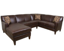 TCU Collegedale Leather Sectional.