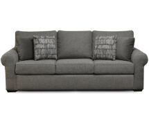 TCU Ailor Fabric Sofa w/ Drop Down Tray in upright position.