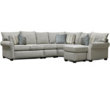TCU Hayes Fabric Sectional Sofa.
