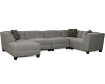 TCU Miller Fabric Sectional Sofa.