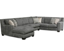 TCU Luckenbach Fabric Sectional Sofa.