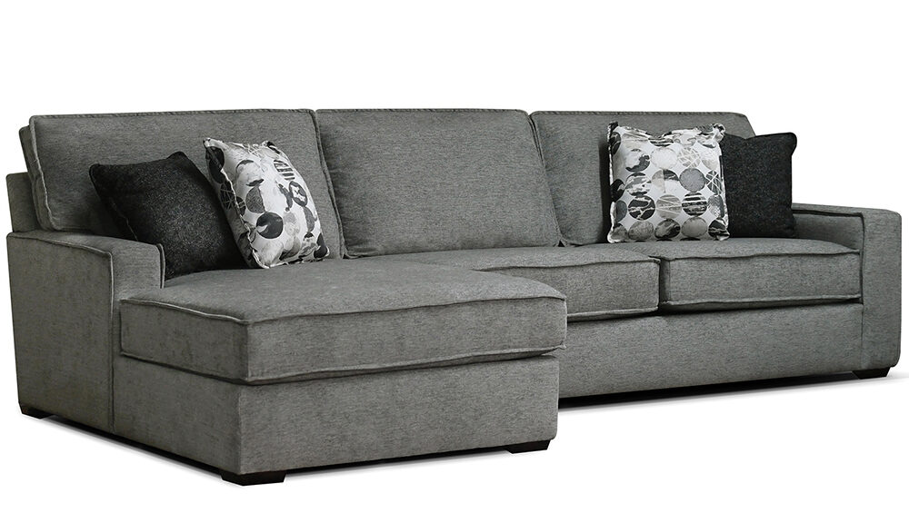 TCU Luckenbach Fabric Sectional Sofa.