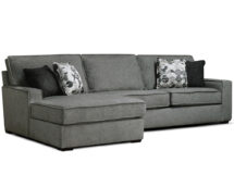 TCU Luckenbach Fabric Sectional Sofa.