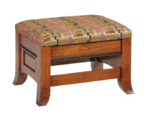 Cranberry Ottoman.