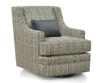 TCU Reagan Fabric Swivel Glider Chair.