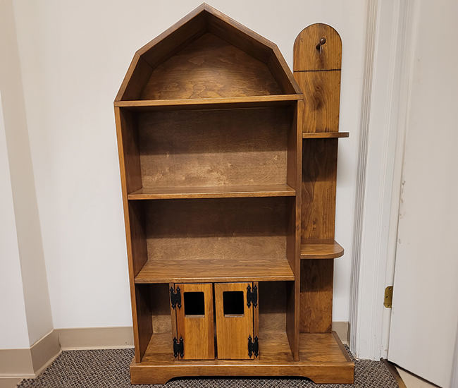 Barn Bookshelf Stained.