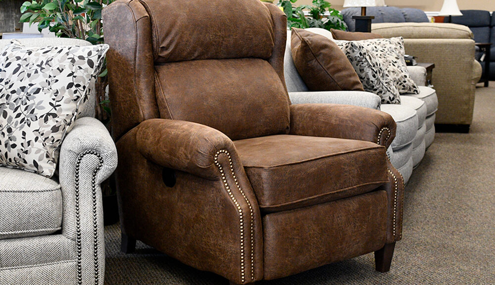 Antique Brass Motorized Recliner.