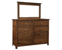 Alto 8 Drawer Dresser With Mirror.